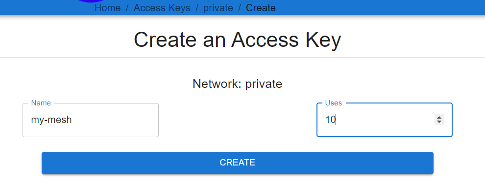 Netmaker 创建访问密钥