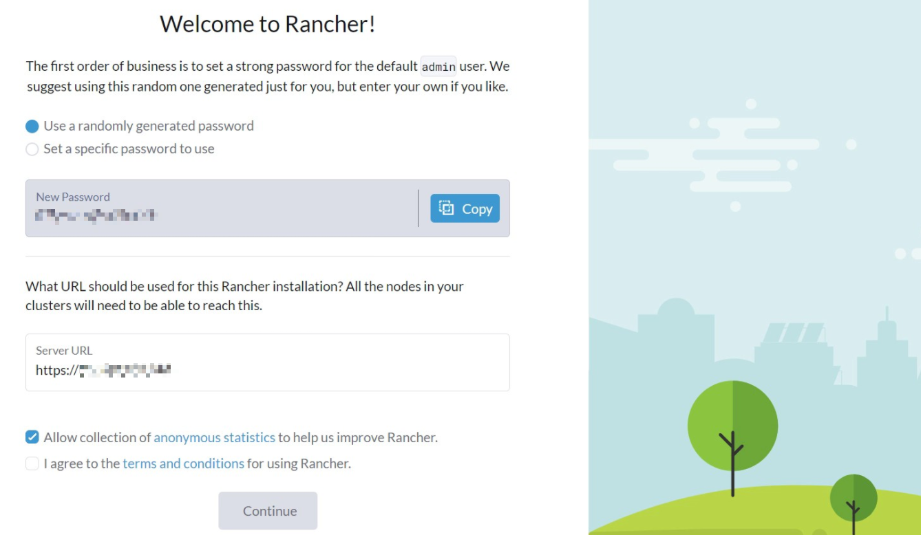 Rancher 安装 - Admin 密码